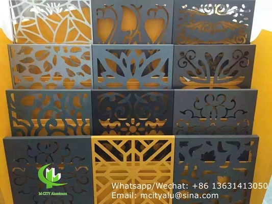 Fogli di alluminio inciso per balcone con foglio metallico di 3 mm di colore grigio