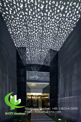 pannello di taglio laser in alluminio per decorazione del soffitto con vernice pvdf di spessore di 2 mm