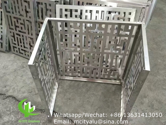 foglio di schermo in alluminio cnc a taglio laser per la decorazione dei rivestimenti murali