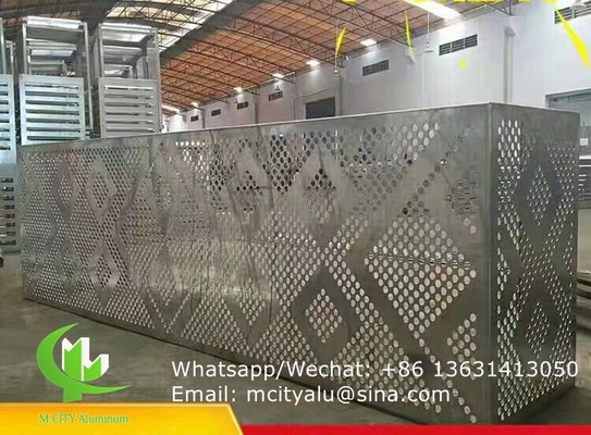 condizionatore d'aria copertura in alluminio metallo facciata rivestimento foglio pieghevole 2,5 mm di spessore per decorazione parete tenda facciata