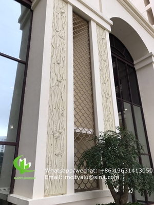 Fogli di pannelli di parete a taglio laser di alluminio metallico per la decorazione dello schermo pannello perforato dello schermo