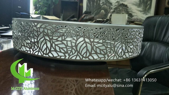 Decorazione perforata in alluminio per la luce con vernice pvdf di spessore di 2 mm