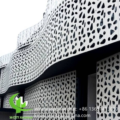 Foglio di alluminio perforato per la decorazione delle pareti con vernice pvdf di spessore di 2 mm