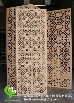 pannelli perforati in alluminio per la decorazione delle pareti con lamiere di metallo da 3 mm con macchine per il taglio a laser