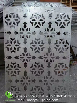 pannello di taglio laser in alluminio metallico con vari disegni pannello di taglio laser per la finestra di facciata del balcone