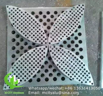 Fogli di pannello di taglio laser in alluminio 3D per la decorazione della hall con disegno di pavone