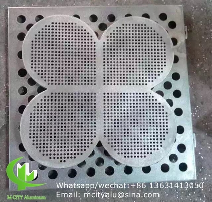 pannello di rivestimento in alluminio a disegno cavo di 3 mm con finitura pvdf per facciata, muro a tenda, pannello massiccio singolo