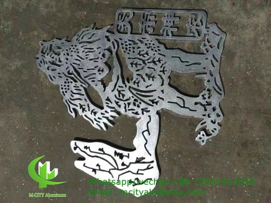 pannello di taglio laser in alluminio metallico con vari disegni pannello di taglio laser per la finestra di facciata del balcone