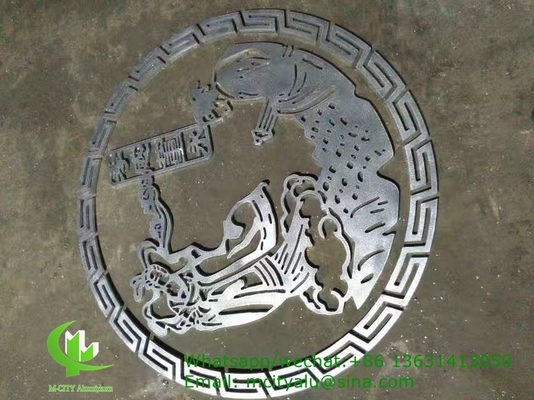 pannelli perforati in alluminio per la decorazione degli schermi con lamiere di metallo da 3 mm con apparecchi di taglio laser