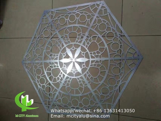 pannello di rivestimento in alluminio a disegno cavo di 3 mm con finitura pvdf per facciata, muro a tenda, pannello massiccio singolo