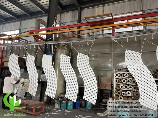 Rivestimento metallico di alluminio 3 mm Disegno personalizzato Dimensione e colore