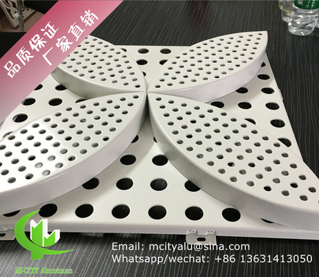 pannello di parete in alluminio per la facciata di pareti a tenda pannello di parete con schermo perforato di spessore 2 mm