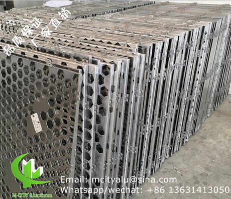 rivestimento della facciata in pannello massiccio in alluminio realizzato su misura spessore 2,5 mm per la decorazione della facciata della parete tenda
