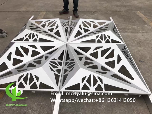 pannello di rivestimento in alluminio 3D pannello di parete decorativo per facciata in alluminio con lamiera di metallo da 2 mm 1m x 1m