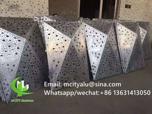 pannello di parete in alluminio per la facciata di pareti a tenda pannello di parete con schermo perforato di spessore 2 mm