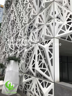 pannello di rivestimento in alluminio 3D pannello di parete decorativo per facciata in alluminio con lamiera di metallo da 2 mm 1m x 1m