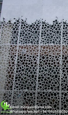 pannello di parete cavo in alluminio per facciata di parete tenda pannello di parete rivestimento con schermo perforato di spessore 2 mm