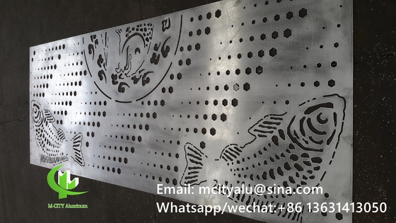 pannello di parete cavo in alluminio per facciata di parete tenda pannello di parete rivestimento con schermo perforato di spessore 2 mm