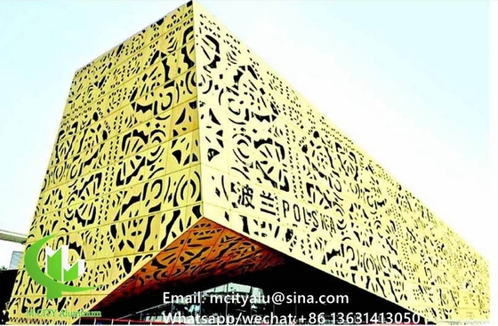 Aluminum carving panel cladding panel 2.5mm thickness for window decoration pannello di alluminio per la decorazione delle finestre