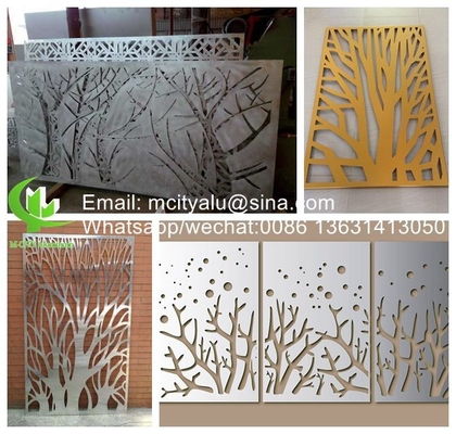 Pannello murario decorativo in alluminio per rivestimenti di facciata con finitura rivestita in polvere pvdf