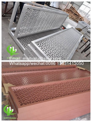 pannello perforato di alluminio per schermo per la protezione della privacy per il rivestimento della facciata della parete
