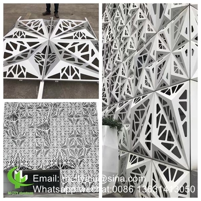 3D pannello di rivestimento perforato in alluminio per pareti a tenda rivestimento di facciata pannello solido