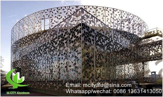 pannello per parete perforato in alluminio per facciata di parete tenda pannello per parete rivestimento con spessore 2 mm di progettazione cava
