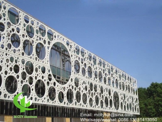 pannello per parete perforato in alluminio per facciata di parete tenda pannello per parete rivestimento con spessore 2 mm di progettazione cava