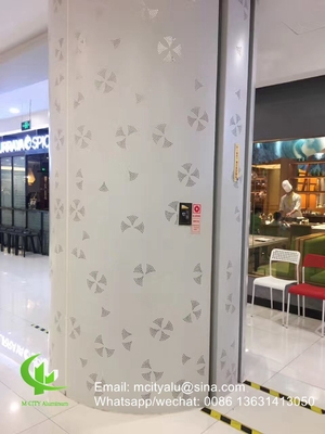 pannello decorativo perforato in alluminio per rivestimento di pareti a tenda di facciata pannello murario con foglio perforato di spessore 3 mm