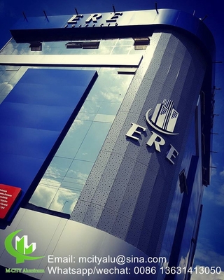 metallo pannello decorativo perforato in alluminio per parete tenda facciata rivestimento pannello murario con spessore di 3 mm perforato lei