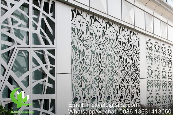 pannello decorativo perforato in alluminio per pareti a tenda facciata rivestimento pannello murario con spessore di 2 mm schermo perforato