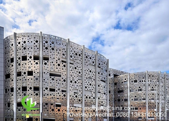pannello decorativo perforato in alluminio per pareti a tenda facciata rivestimento pannello murario con spessore di 2 mm schermo perforato