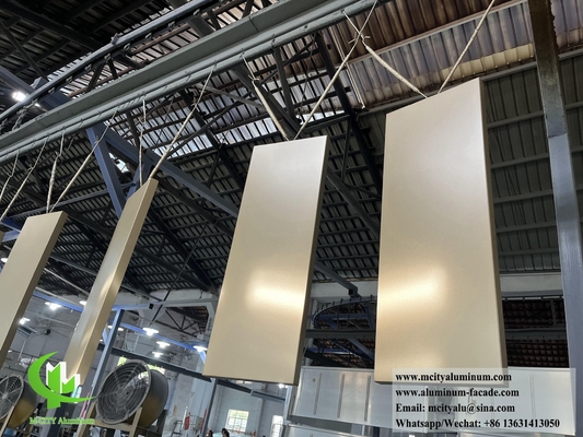 Schermo di alluminio per schermo di metallo architettonico con telaio a sfondo cavo con luce a LED