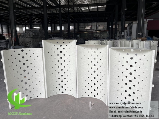 pannelli di alluminio per schermo metallico a taglio laser con modello perforato