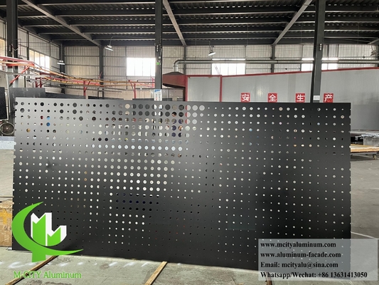Punzonatura architettonica pannelli di schermo decorativo lamiera di alluminio per rivestimenti esterni