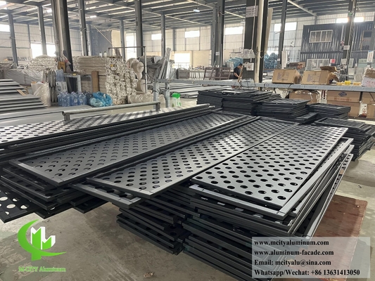 pannelli di alluminio per schermo metallico a taglio laser con modello perforato