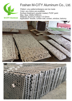 Cina schermo di privacy in alluminio CNC taglio laser pannello decorativo facciata pannello murario pannello rivestimento