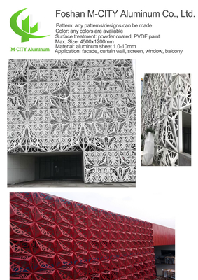 Cina schermo di privacy in alluminio CNC taglio laser pannello decorativo facciata pannello murario pannello rivestimento
