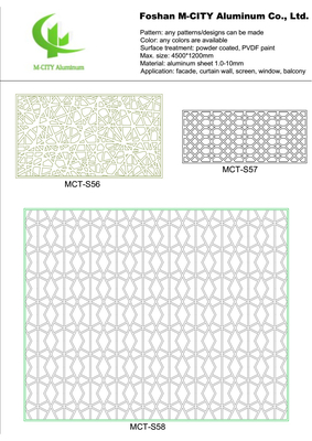 pannello decorativo perforato in alluminio per rivestimento di pareti a tenda di facciata pannello murario con foglio perforato di spessore 3 mm