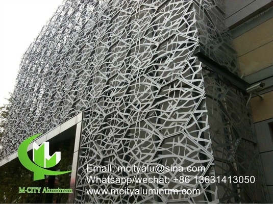 Cina pannello murario a tenda in alluminio realizzato in Cina pannello murario di facciata rivestimento