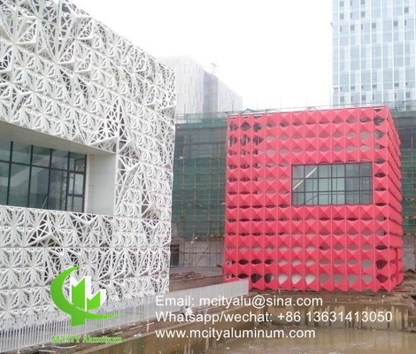 Cina Fassata in alluminio pannello decorativo a taglio laser CNC per pannello murario di facciata pannello rivestimento