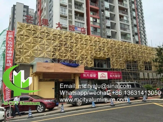3d Cina rivestimento murale in alluminio facciata pannello murario pannello rivestimento per il progetto cinese