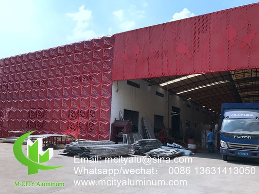 Fassada perforata in 3D facciata in alluminio facciata decorativa rivestimento murario esterno edificio tenda muro modellato soffitto facciata