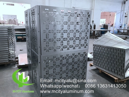 pannello decorativo perforato CNC in alluminio rivestito in polvere super resistente per il coperchio del condizionatore d'aria