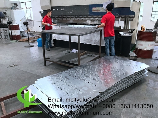Cina fabbrica super resistente in polvere rivestito di alluminio CNC perforato pannello decorativo per facciata pannello murario pannello rivestimento