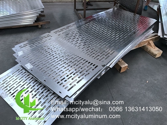 Cina fabbrica super resistente in polvere rivestito di alluminio CNC perforato pannello decorativo per facciata pannello murario pannello rivestimento