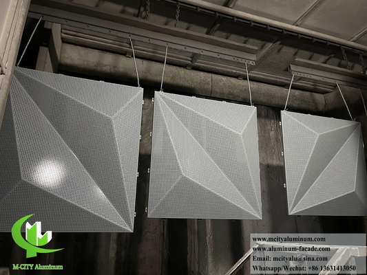 Fassate metalliche perforate di design rivestimento in alluminio rivestimento in PVDF resistente