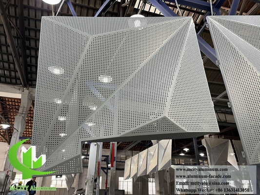 Pannello di rivestimento in alluminio rivestimento in lamiera perforata 3D