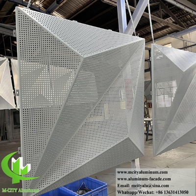 Fogli di alluminio con rivestimento metallico 3D per decorazioni esterne di facciate