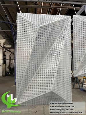 Fogli di alluminio con rivestimento metallico 3D per decorazioni esterne di facciate